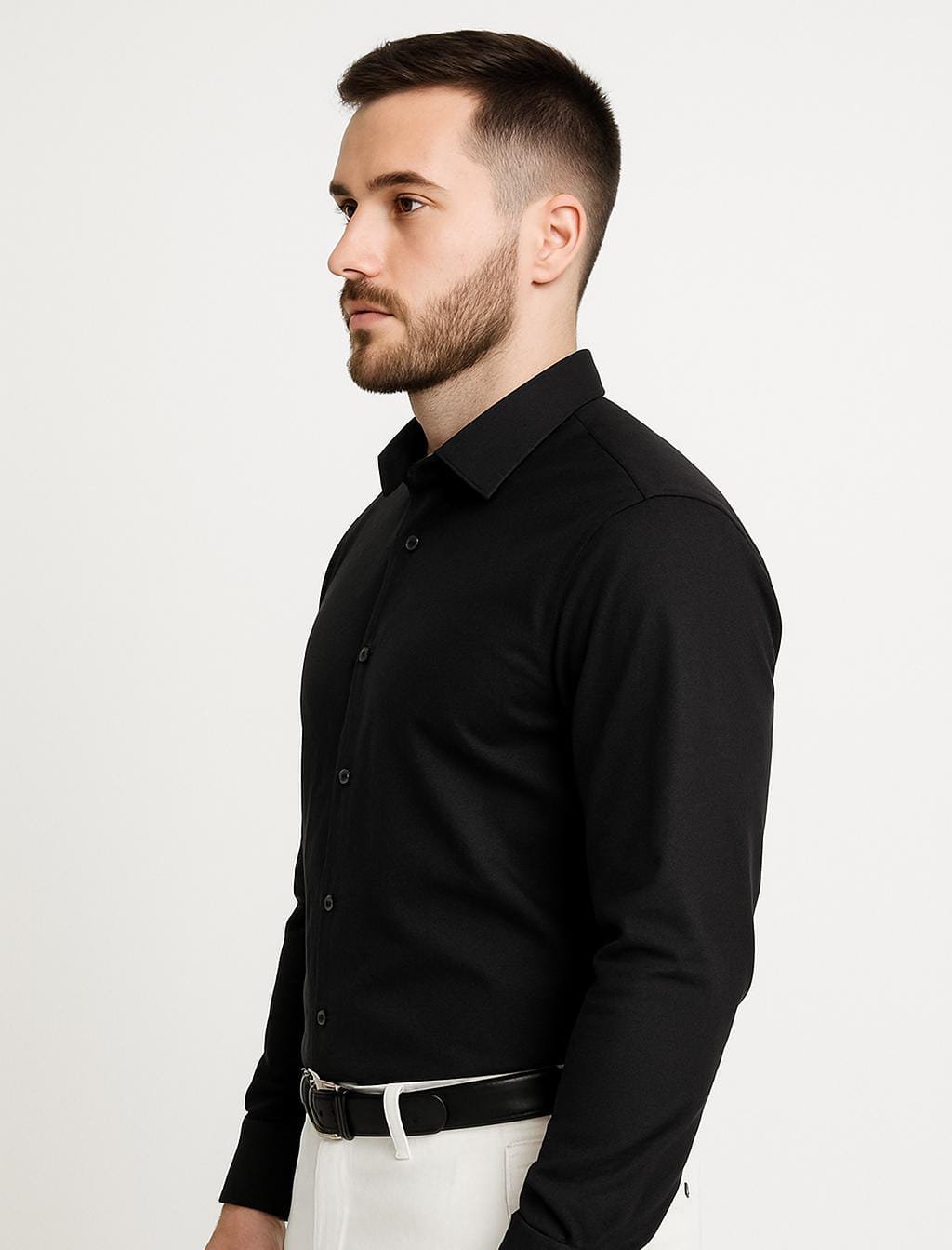 Black formal shirt | printvaas