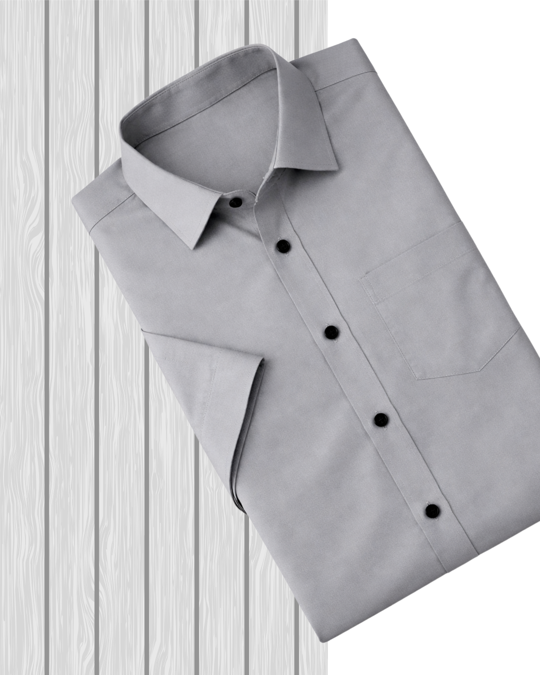 Grey Formal Shirt for Men – Premium Cotton Blended | Office & Party Wear